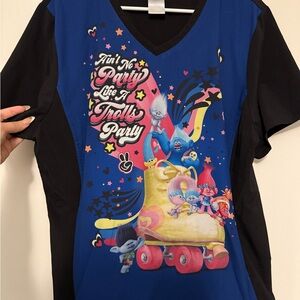 Girls' Blue Trolls Graphic Tee